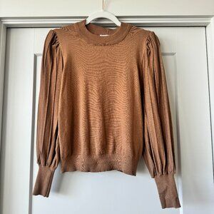 Camel &Merci Small Crew Neck Long Sleeve Shirt